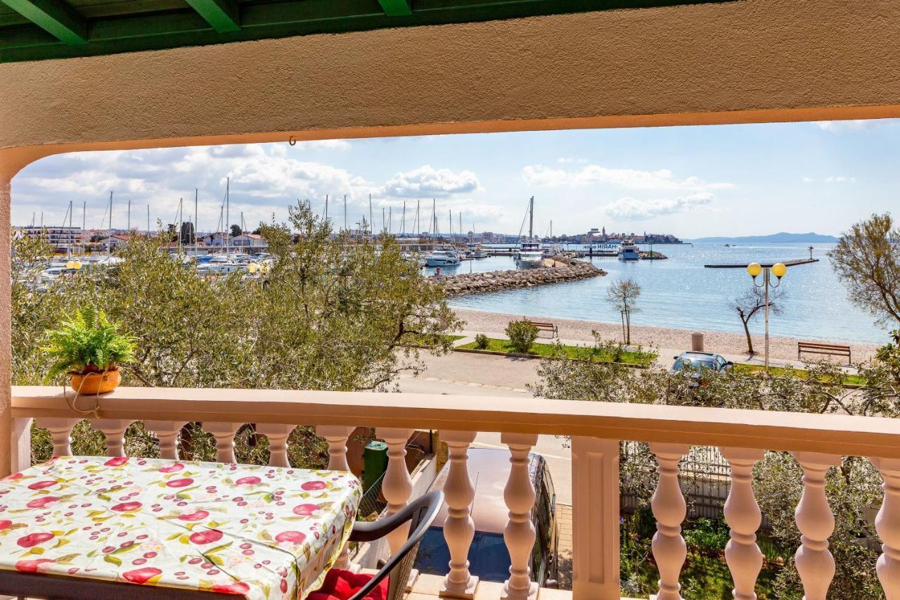 Mare-More Studio W Balcony And Beach Front And View Zadar Exterior foto